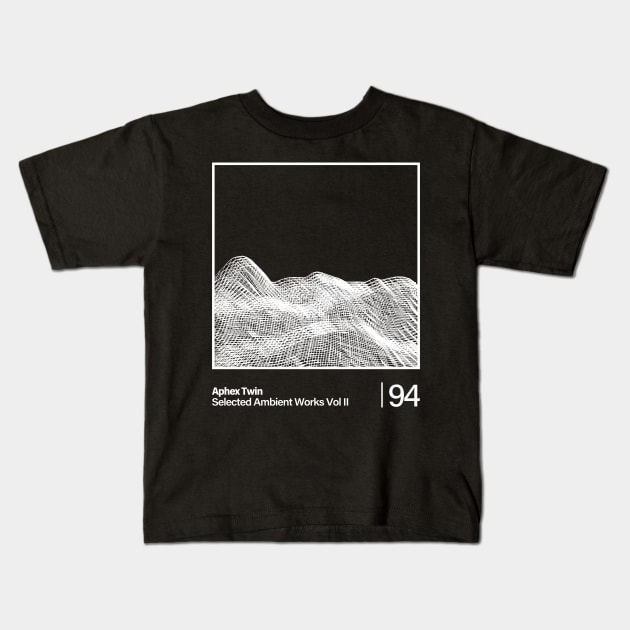 Selected Ambient Works Vol II / Aphex Twin - Graphic Line Design Kids T-Shirt by solutesoltey